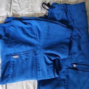 Figs Blue Scrub Set